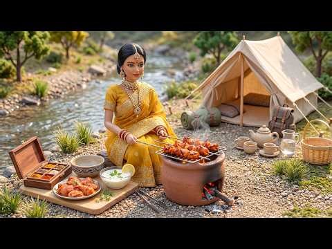 Miniature Doll Tandoori Chicken Cooking ASMR | Indian Village Tiny Kitchen Story 🍗✨