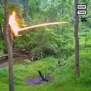 1.2M views · 2.9K reactions | This flying flamethrower can be used to clear debris, eliminate pests, and contain forest fires | NowThis Earth | Facebook