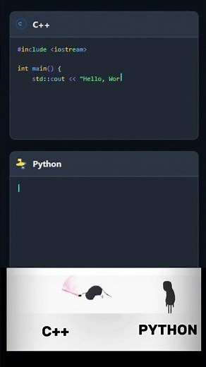 C++ vs Python: Hello World in 10 Seconds! Speed, Syntax & Use Cases Explained