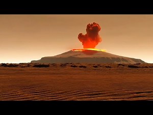 Olympus Mons Mars Volcano Eruption
