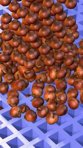 Satisfying Onion🧅 Fall Test #simulation #satisfying #3danimation #physics