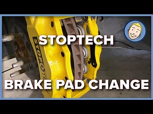 StopTech ST-60 Front Brake Pad change DIY | 2015 BMW M4 F82
