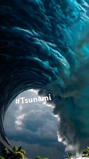 Tsunami Wall Destroys Everything in Its Path | Nature’s Fury in 10 Seconds #tsunami