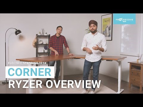 Adjustable L-Shaped Standing Desk | Corner Ryzer Overview | Progressive Desk