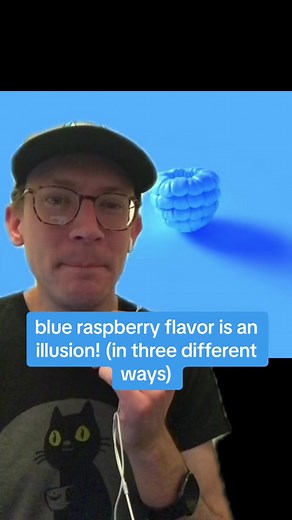 blue raspberry flavor is an illusion! (in three different ways) 💙 #food #history #blue #raspberry #fruit #colors #icee #otterpops #flavorice #slurpee #1950s