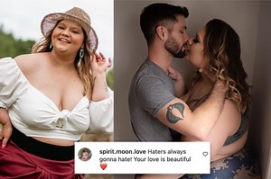 I'm in a mixed-weight relationship — haters say I should only date fat people
