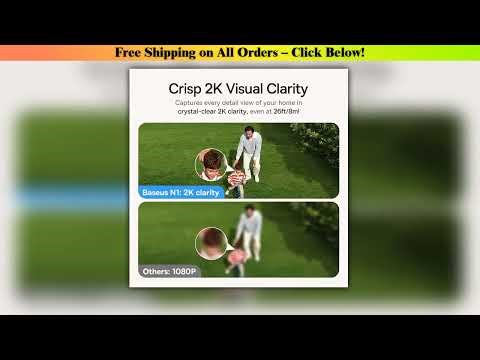 Baseus Security Protection Outdoor Camera N1 Series 2K 2-Cam Kit Wireless Home Security 210-Day