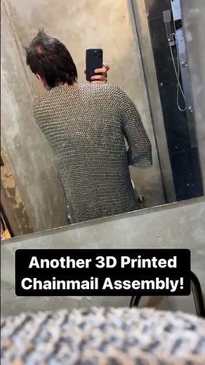 Another 3d printed chainmail assembly! #3dprinting #chainmail #chainmaille