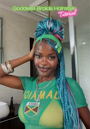Goddess Braids Hairstyle Tutorial for Beginners