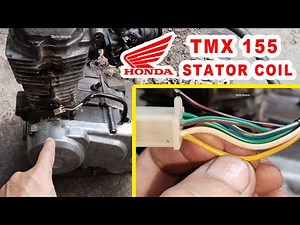 Honda TMX 155 Stator or Source Coil Wiring Diagram Connection - Wire Color Coding #wiringdiagram