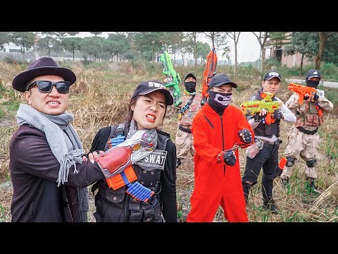 LTT Game Nerf War : Sniper Task Force Warriors SEAL X Nerf Guns Fight Rocket Crazy