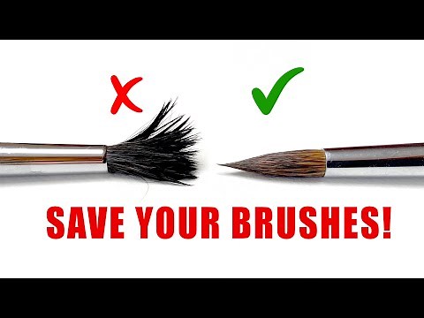 How to Properly Clean Your Paint Brushes 🎨 Make Them Last!