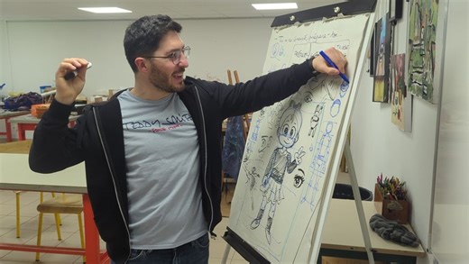Un mangaka français en "master classe" au collège Louis Ducos du Hauron