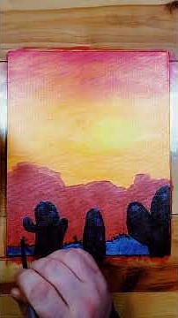 Watch This Sunset Painting Come to Life!