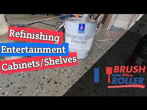 Extreme Bond Primer: Refinishing Entertainment Cabinets/Shelves