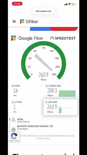 BSNL FIBER SPEED TEST AFTER 2 MONTH #shorts #bsnl #bsnlfiber #speedtest
