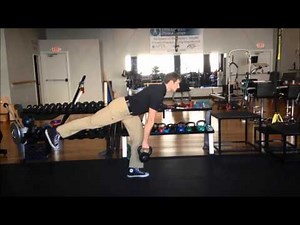 Contralateral single leg deadlift