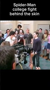spiderman college fight behind the scenes