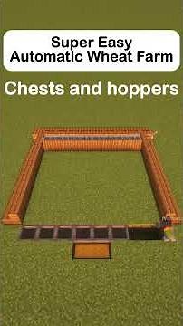Minecraft Automatic Wheat Farm #minecraft #minecraftbuilding #minecrafttutorial #tutorial