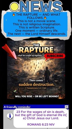 THE RAPTURE — AND WHAT FOLLOWS 🔥This is not a movie scene.