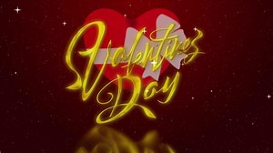 Download Valentine, love, luxury heart, lettering text animation background material for free