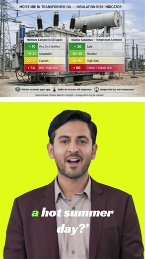 Moisture and Relative Saturation in Transformers ⚡ | Oil vs Paper Moisture Explained (IEEE/IEC)