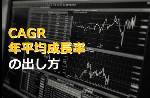 年平均成長率　CAGR（Compound Annual Growth Rate）　の計算方法　Excel　コピペして使ってください