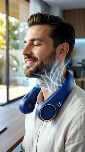 BNBZ Portable Neck Fan Review  6000mAh, 4 Speeds & 360° Hands-Free Cooling