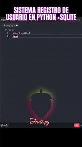 Ejemplo de registro de usuario en un base de datos sqlite en python #python