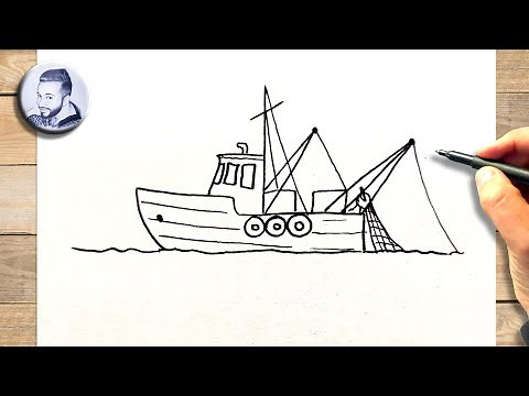 Comment dessiner un bateau de pêche