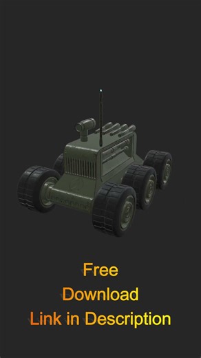 FREE 3D Game Asset – Military Robotic Rover | Unreal Engine 5 & Unity (Download Now)