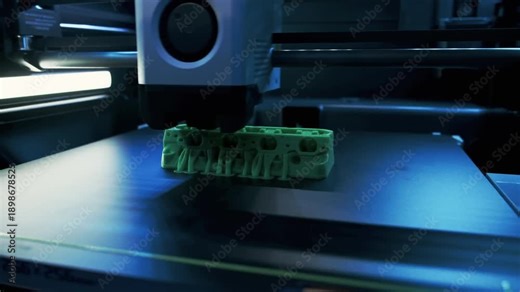 Gimbal Design in Action Showcasing 3D Printer Mechanics and Precision in a Workshop Setting