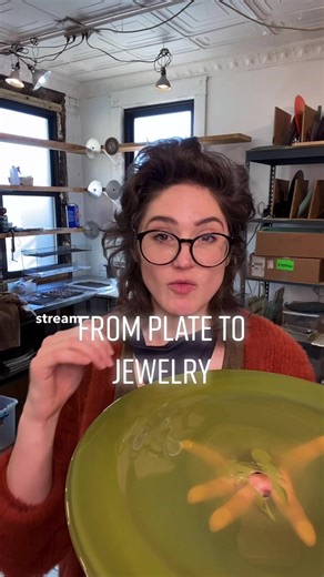 Turning Blown Glass Plates into Stunning Jewelry