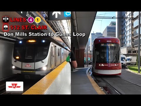 TTC POV Walk: Don Mills Station to Gunns Loop Via St. Clair Station