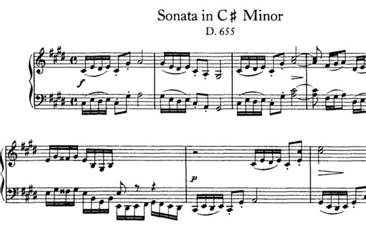 Schubert Piano Sonata in C sharp minor D.655 completed by Neil Crossland