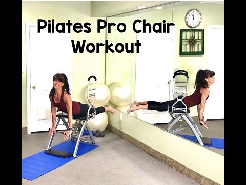 Pilates Pro Chair Workout! Barefoot Workout -No shoes, no socks required- lots of core!