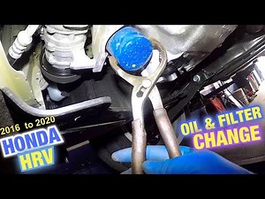 Changing oil and filter on Honda HRV 2016 to 2020 || Oil change DIY Honda HRV