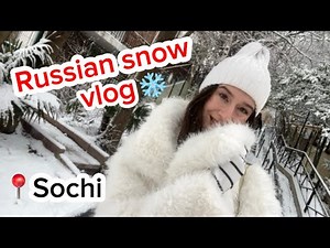 I came back from Moscow / snowfall in Sochi