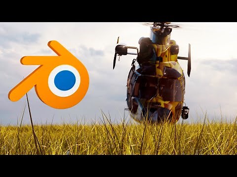 Helicopter realistic animation tutorial in Blender