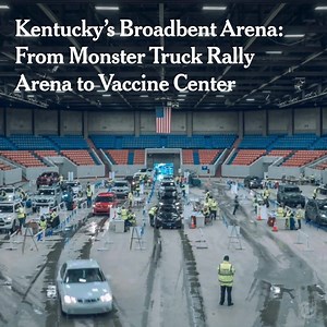140K views · 2K reactions | At Broadbent Arena, a drive-through vaccination site in Louisville, Kentucky, volunteers and city employees are administering as many as 1,500 coronavirus vaccines every day. Their reward: a chance to earn the coveted shots for themselves. https://nyti.ms/2YHr5wF | The New York Times | Facebook