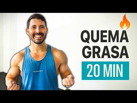 🔥 RUTINA de CARDIO HIIT en CASA - 20 MIN - Bajar de peso, adelgazar, mejorar tu salud