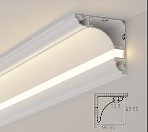 [Hot Item] 65X65mm Plaster Line LED Alu-Profile Emitting Linear Light Free Ceiling Corner Linear Lights