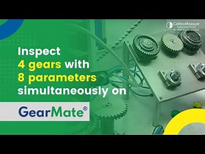 Gear Tester | Inspect 4 gears with 8 parameters simultaneously on GearMate