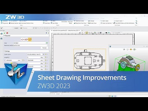 Sheet Drawing Improvements | ZW3D 2023 Official
