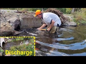 Unclogging A Large Culvert With Overnight Beaver Camera Building Back