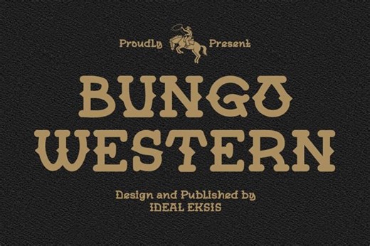 Bungo Western - Western Display Font