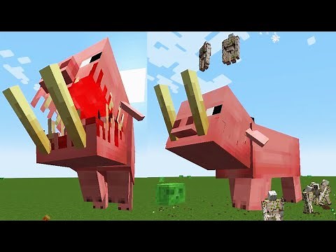 Pigzilla MOD in Minecraft - NEW BOSS