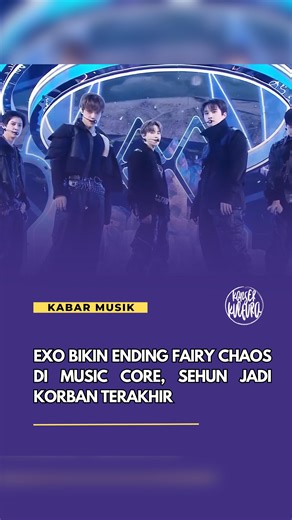 Konser Kultura on Instagram: "Ending fairy tapi malah jadi comedy show 🧚🏻‍♂️😂 Niatnya estetik, realitanya chaos versi EXO. Ide dari Kyungsoo buat “menghilang” satu per satu di ending Crown sukses… sampai kamera nge-lock ke Sehun doang. Hasilnya? Sehun kejar-kejaran sama kamera dan kita semua ngakak. EXO will always be EXO. #EXO #Crown #MusicCore #EndingFairy #KonserKultura"