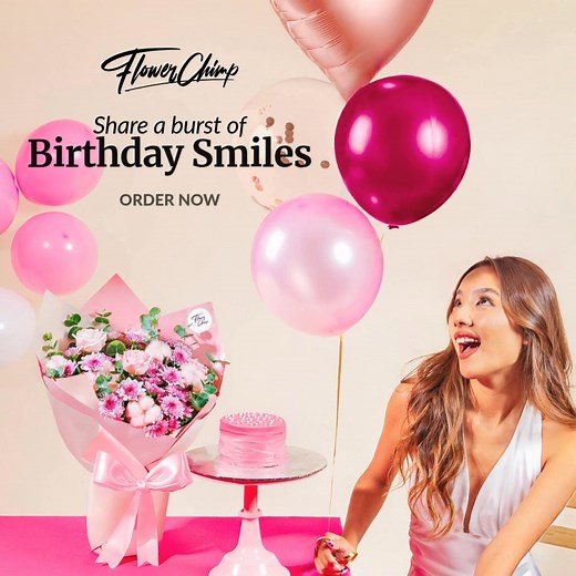 Need a last-minute birthday gift? Our Birthday Bundles have everything - gorgeous flowers, delicious cake, ice cream, chocolates, balloons and more! Same-day delivery means you can still make their day magical, even when time's running short! ⏰ Thoughtful gifts and stunning flowers - just a click away! ✨ | Flower Chimp | Facebook