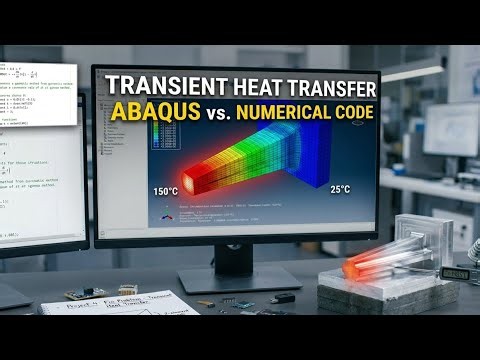 #abaqus Tutorial Trasient Heat Transfer of a Fin with Weixuan Liu